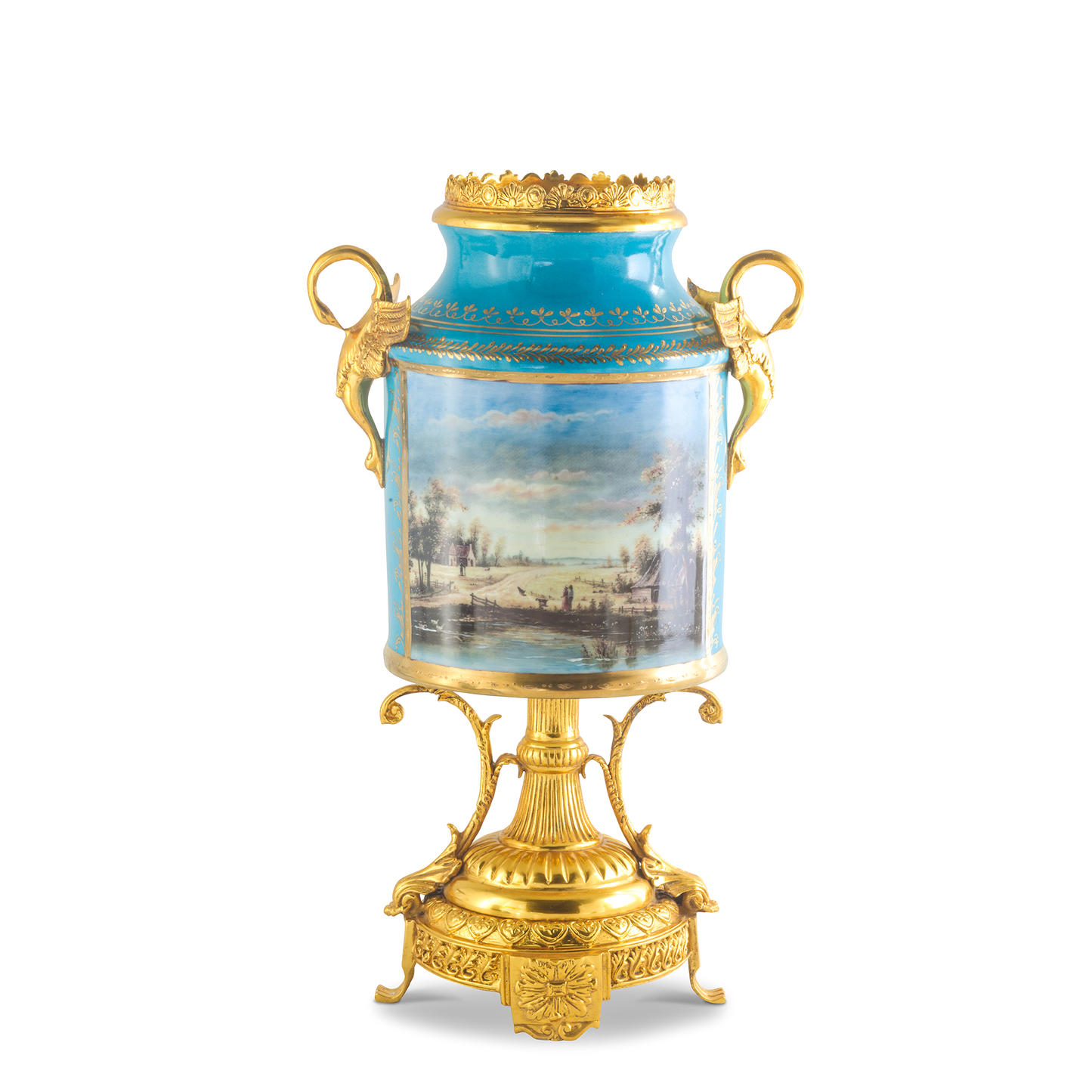 Hand-painted Baroque Motif Jar