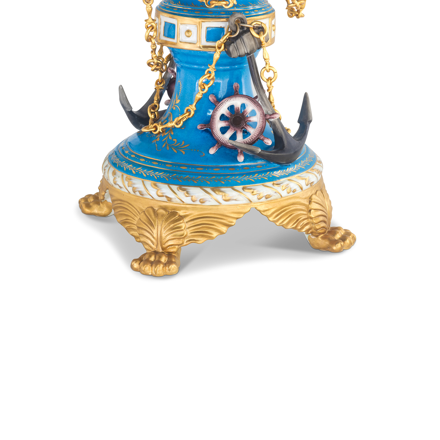 Hand Painted Nautical Society Vase