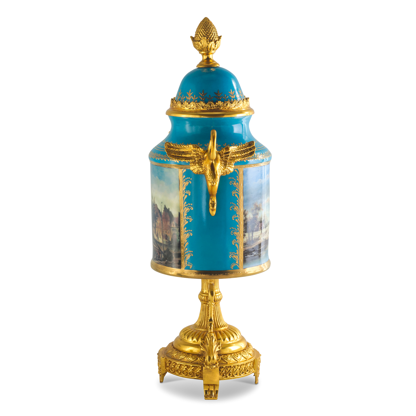 Hand-painted Baroque Motif Jar
