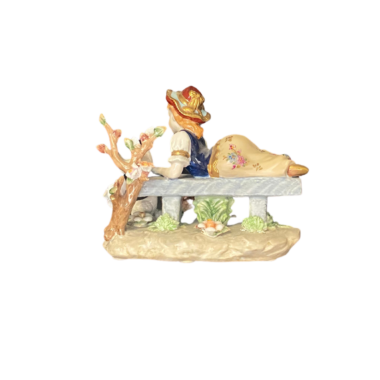 Rococo Style Child At Play Porcelain Figurine