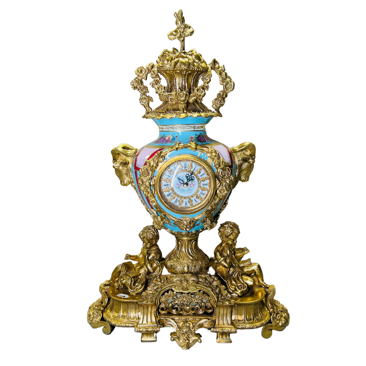 Rococo Cherub Mantel Clock