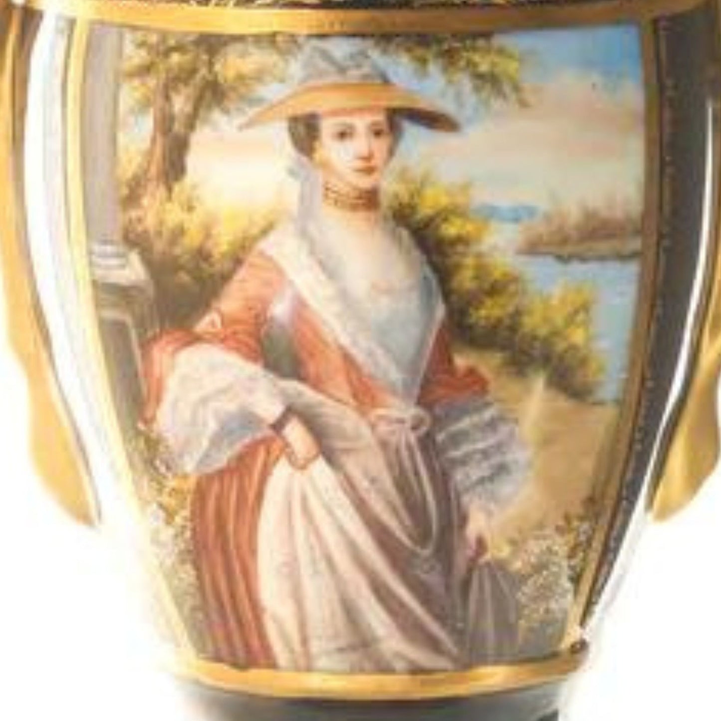Swan Handle Rococo Vase