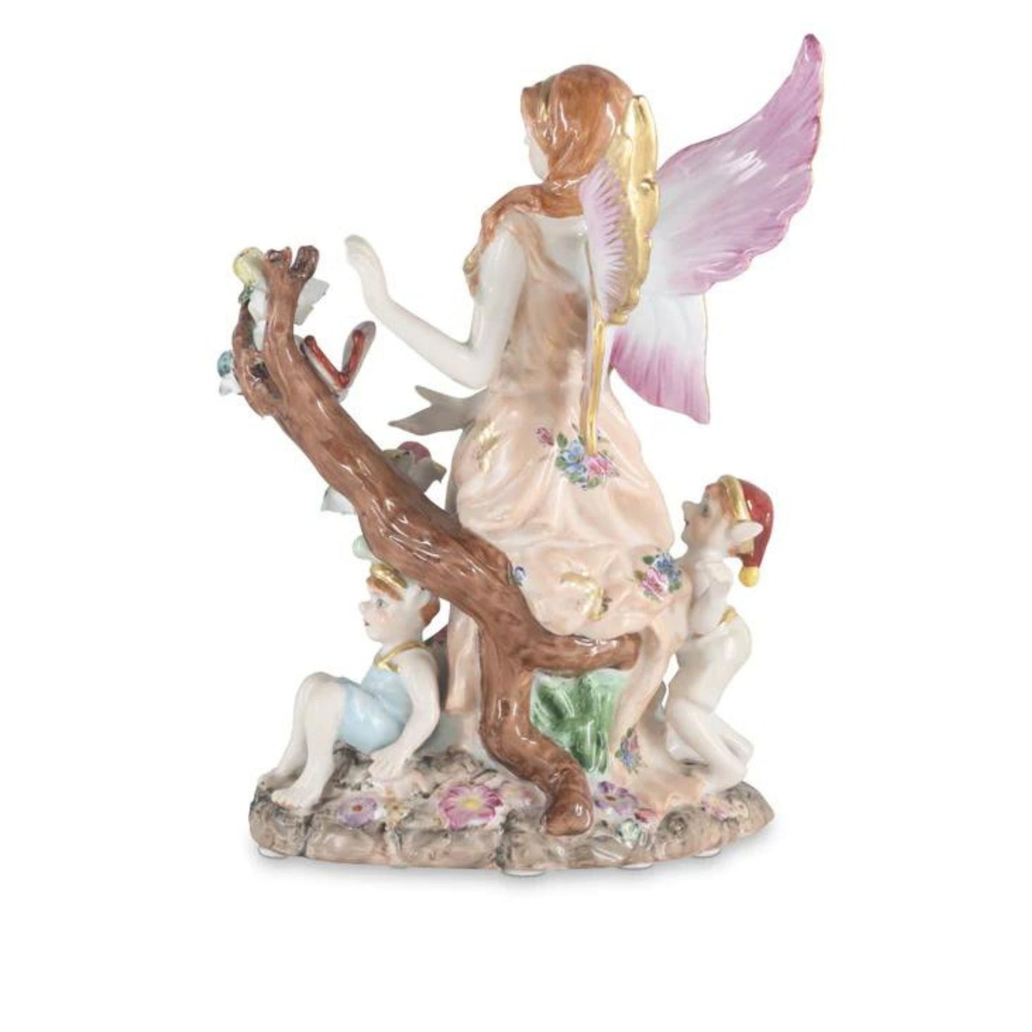 Angel With Cherub Porcelain Figurine