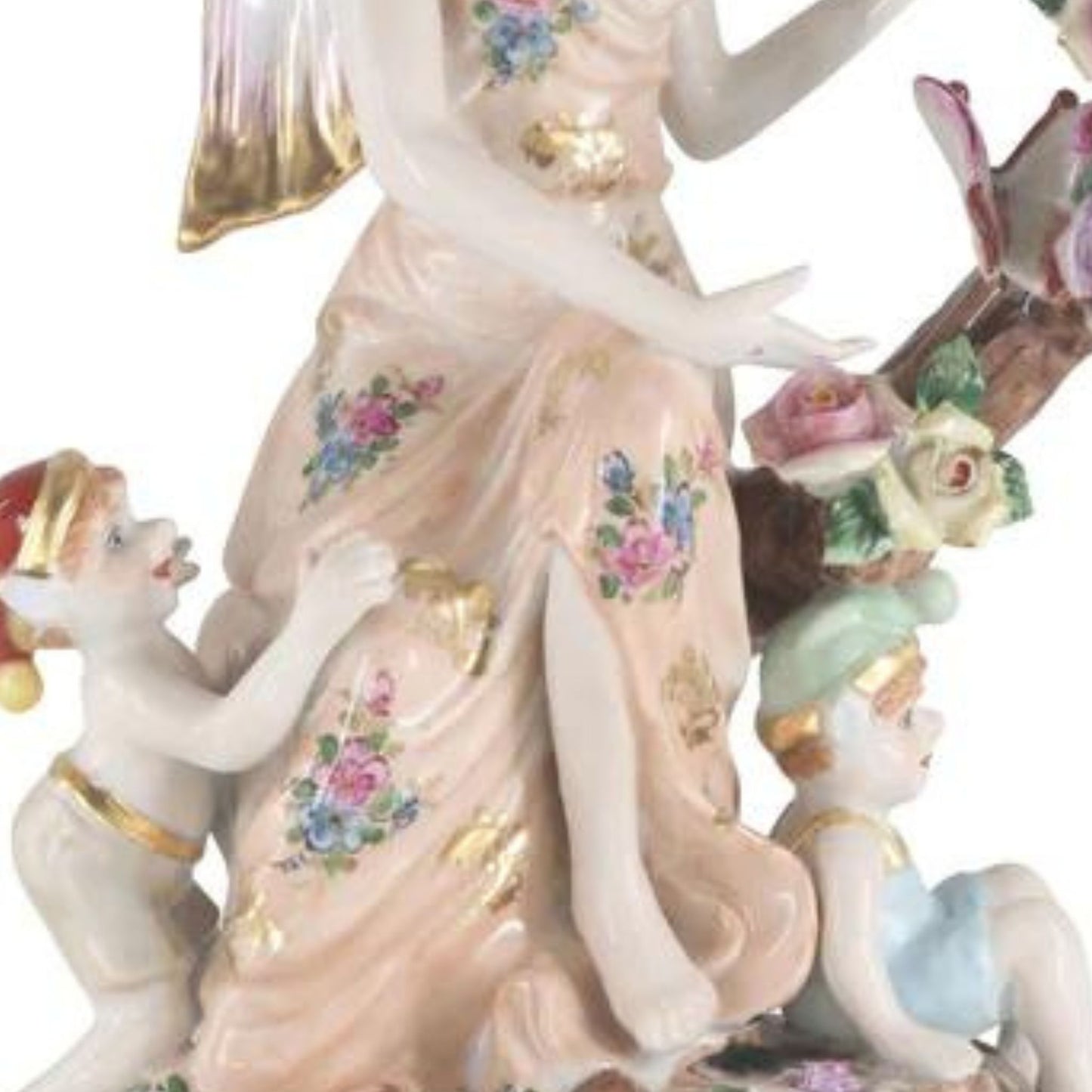 Figura de Porcelana Ángel con Querubín