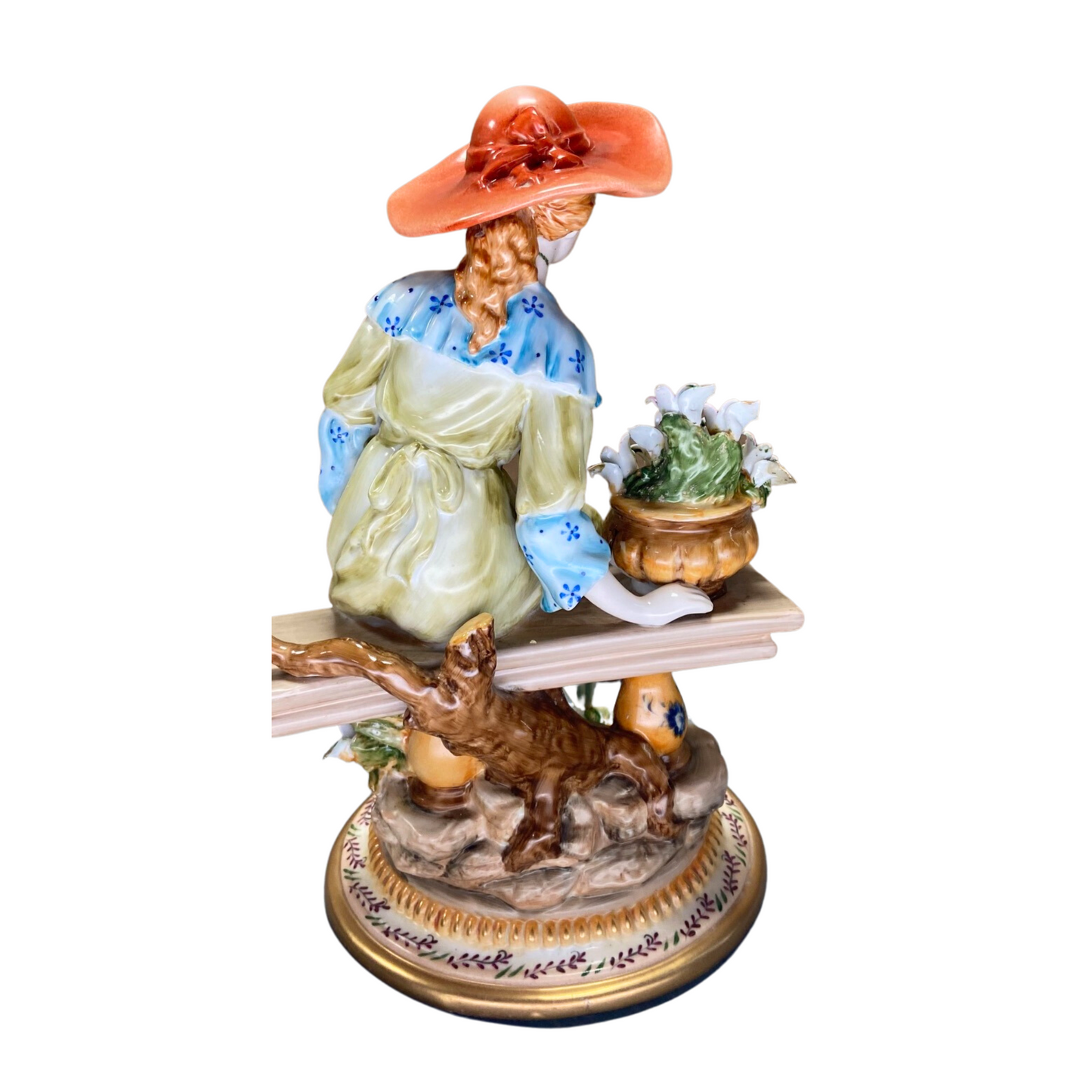 Hand-painted Porcelain Lady Figurine