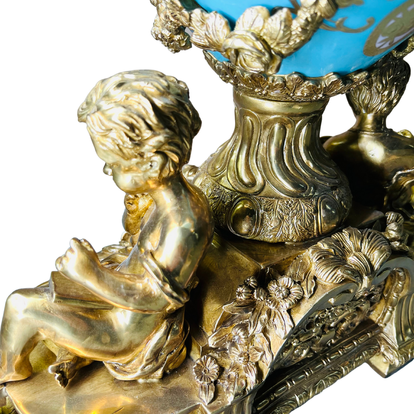 Rococo Cherub Mantel Clock