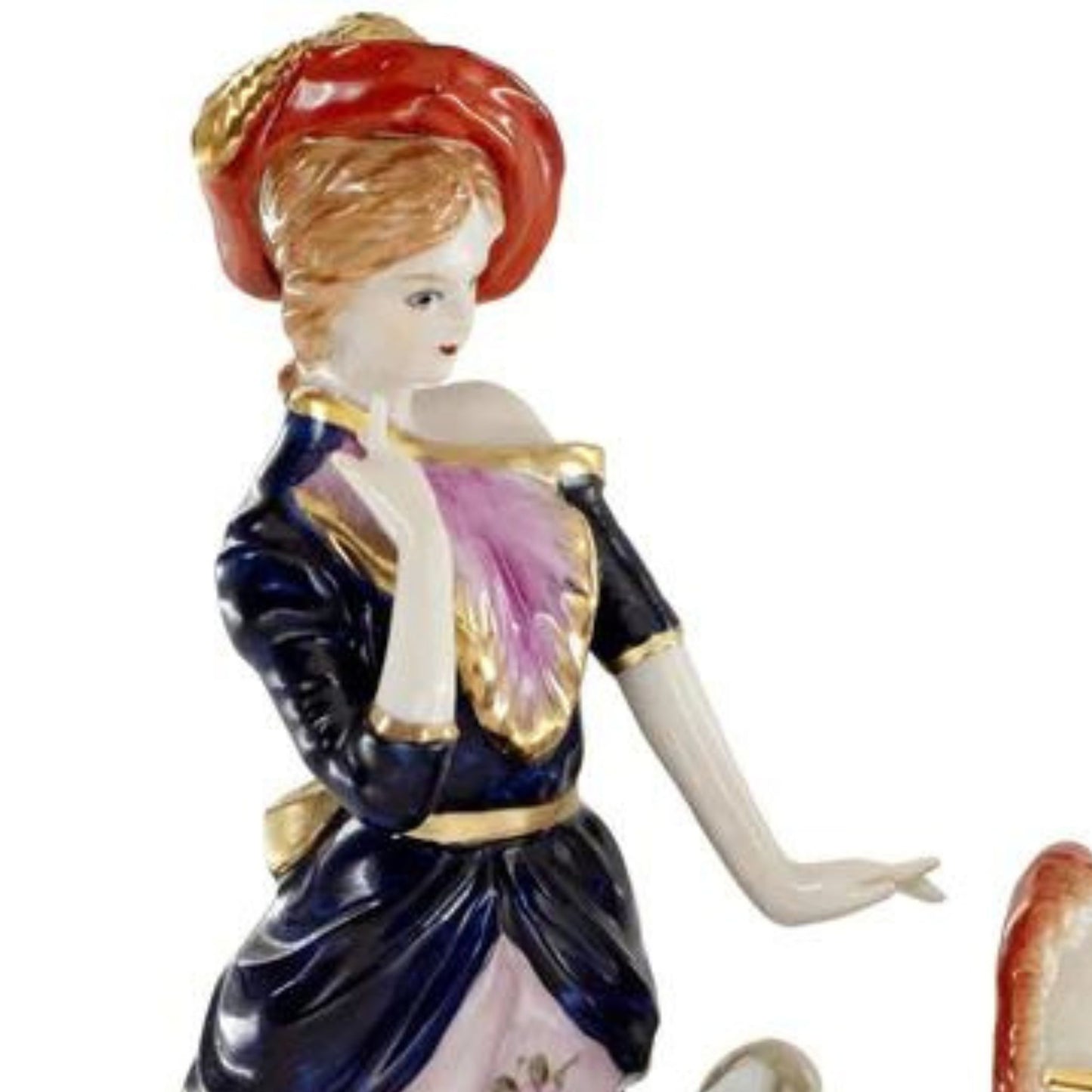 Mother With Stroller Porcelain Figurine