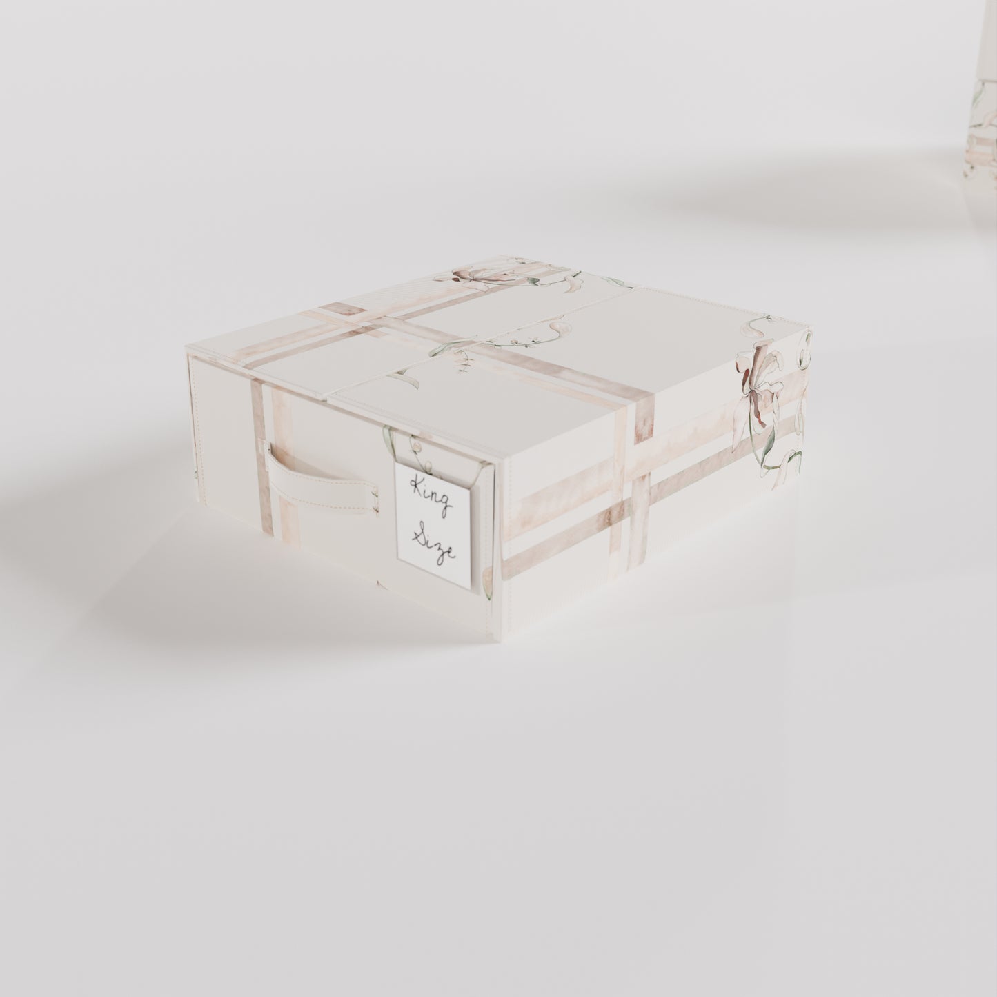 Isabel & Celine Foldable Bedding Storage Box Premium Vegan Leather 4 color set Organiser Collapsible