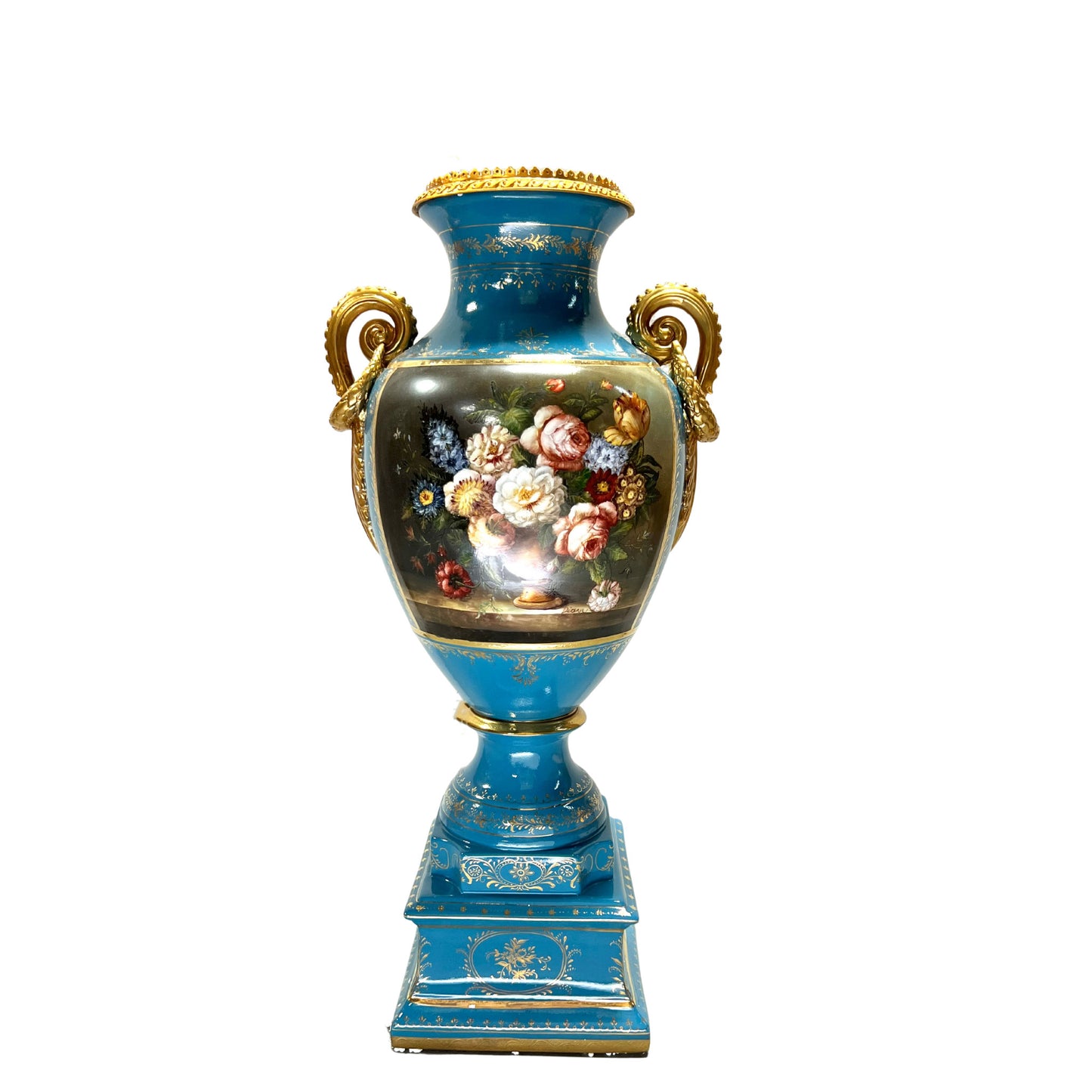 Artistic Elegance: Hand-Painted Porcelain Vase