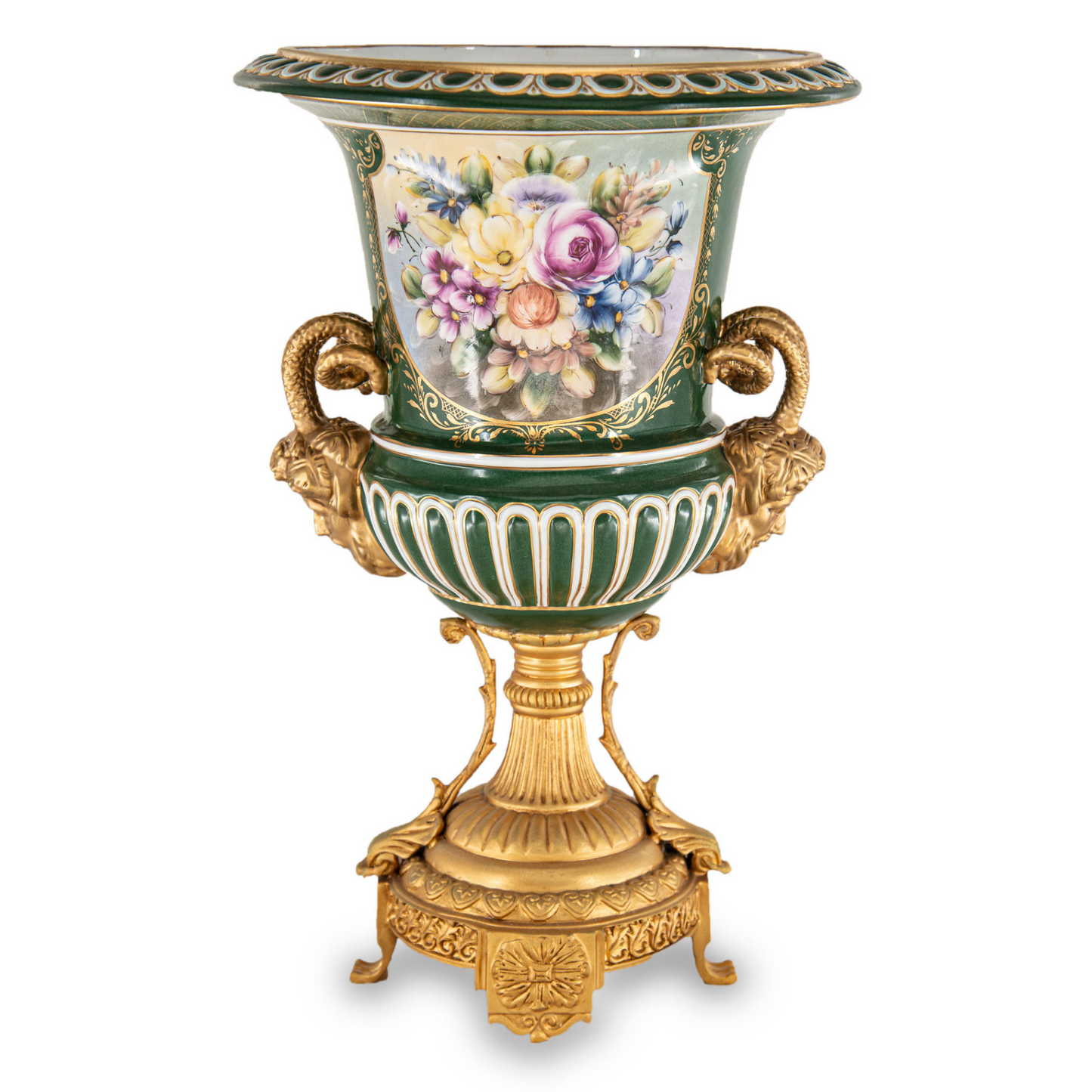 Small Rococo Style Hand-painted Vase