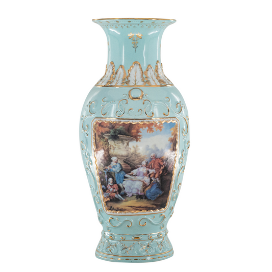 Teal Porcelain Vase