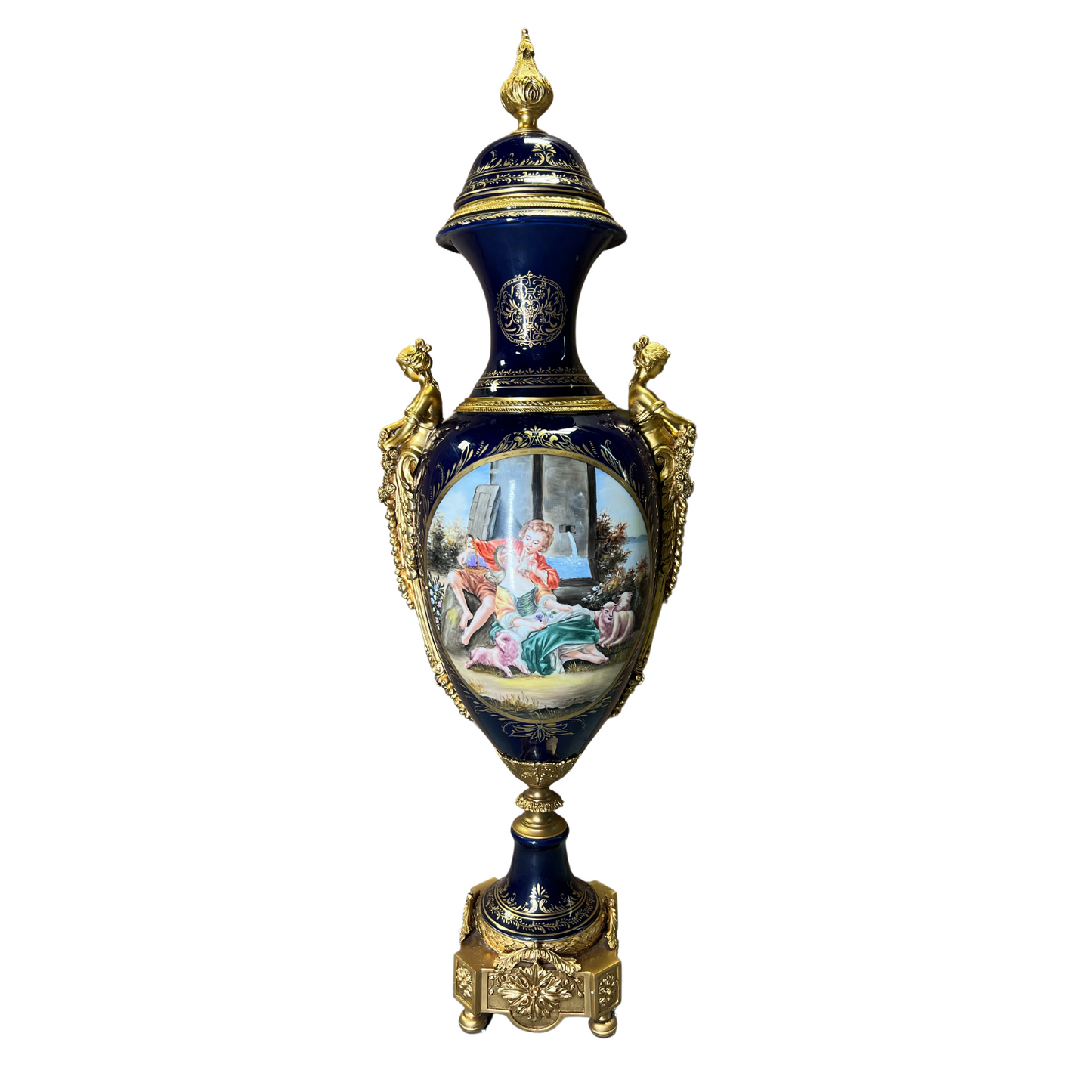 Baroque Hand-painted Motif Elegance Porcelain Jar