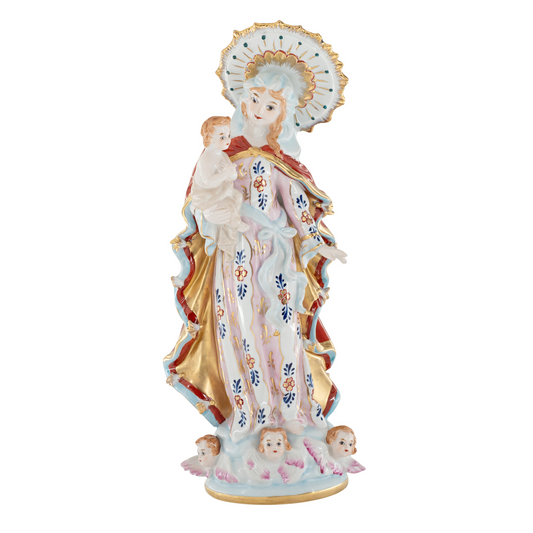Mary and Child Porcelain Figurine
