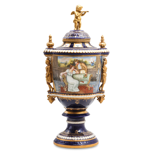 Porcelain Lady Handle Urn