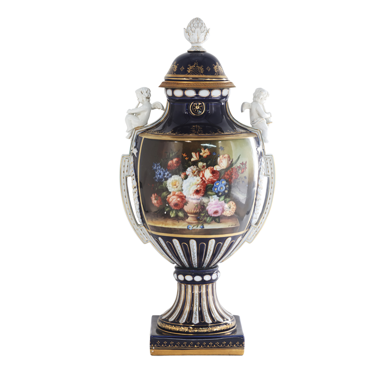 Gorgeous Hand Painted Porcelain Vase