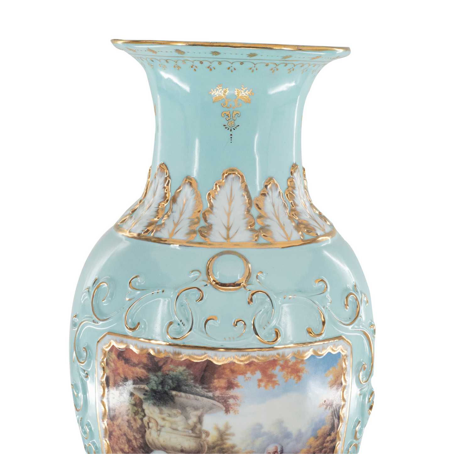 Teal Porcelain Vase