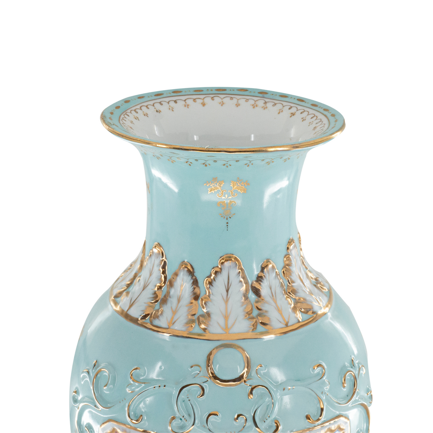 Teal Porcelain Vase