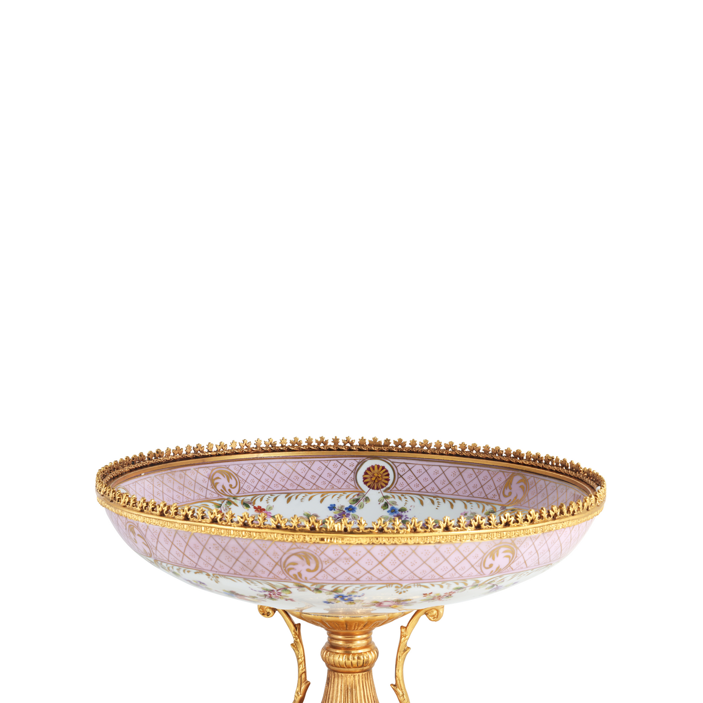 Pink Floral Serving Bowl