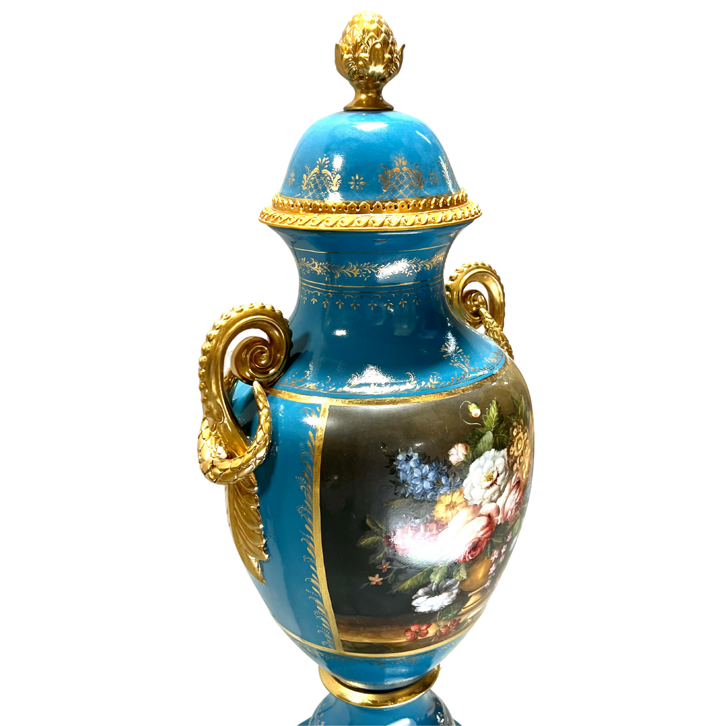 Artistic Elegance: Hand-Painted Porcelain Vase