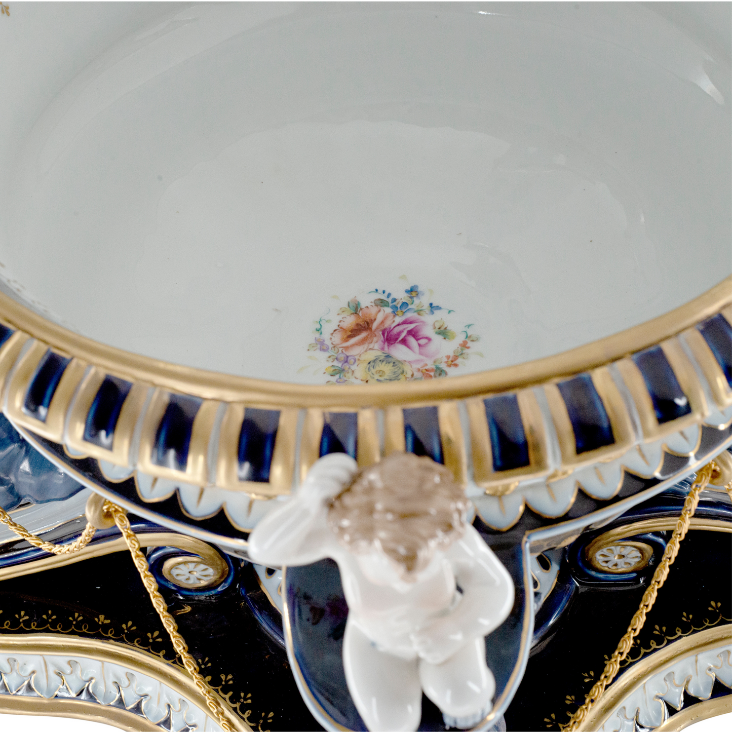 Porcelain Decorative Cherub Bowl