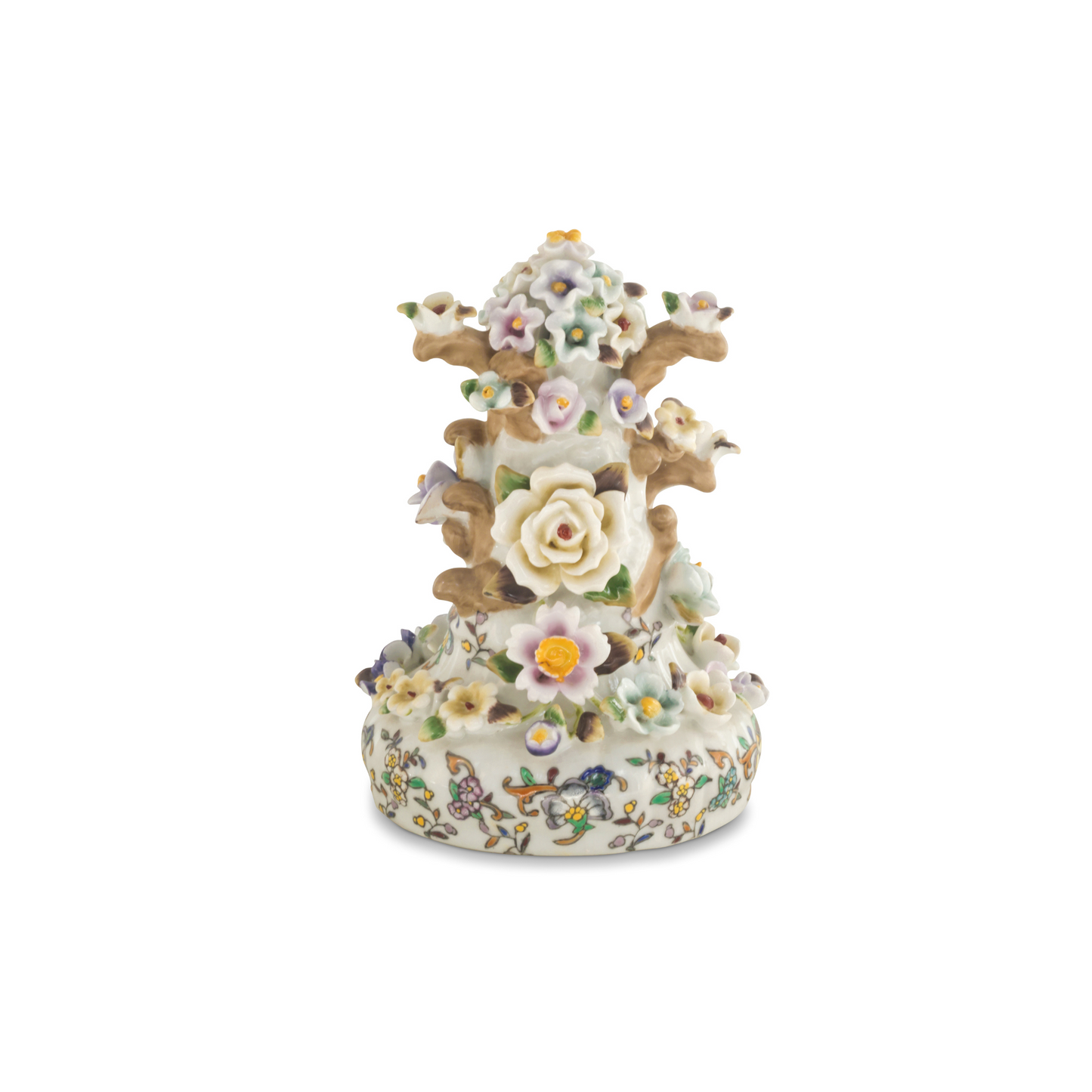 Porcelain Hand-painted Flower Three Dimensional Urn