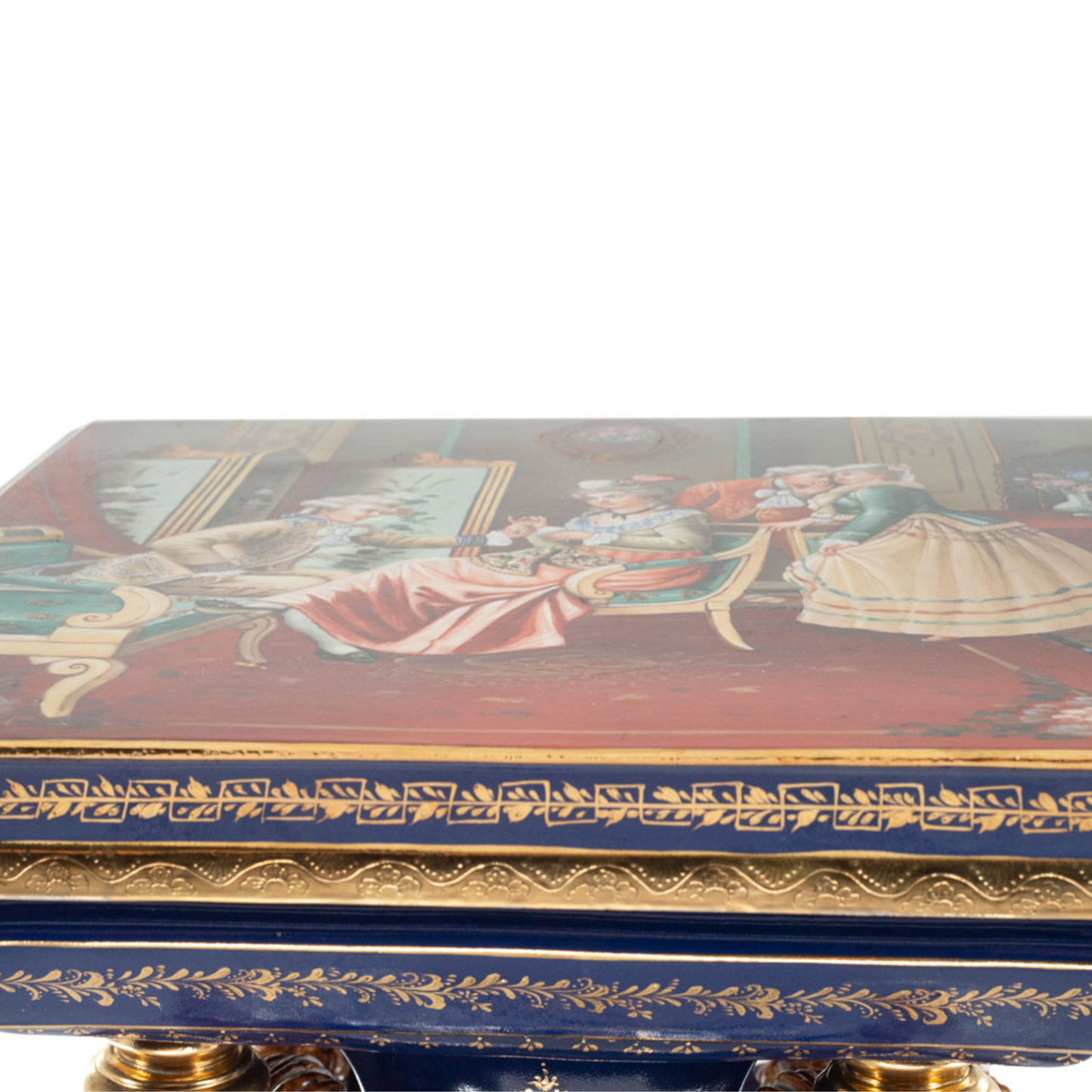 Four Muses Hand-painted Side Table