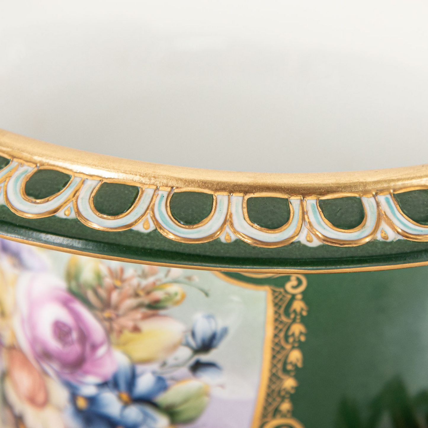 Small Rococo Style Hand-painted Vase