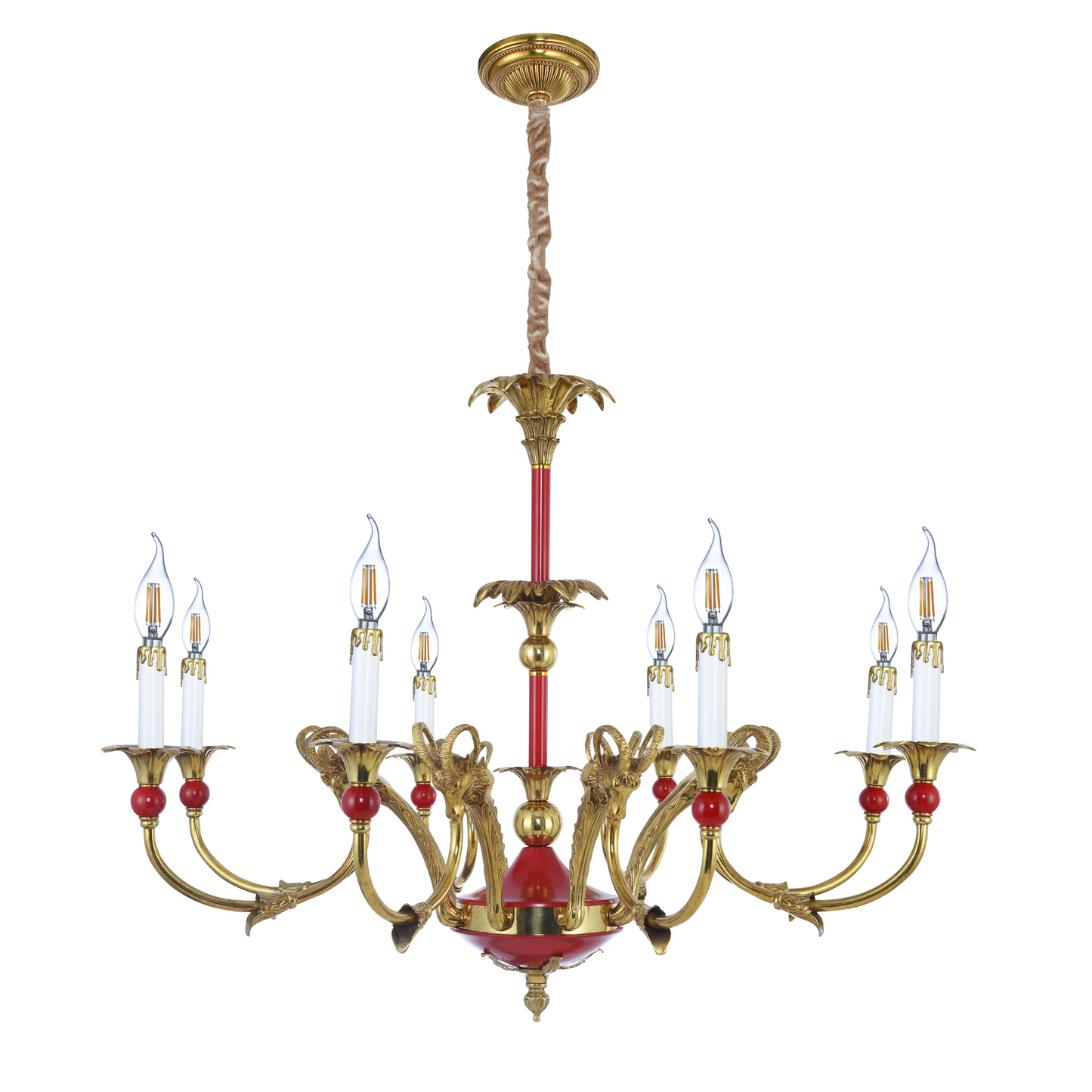 Red Empire Style Chandelier