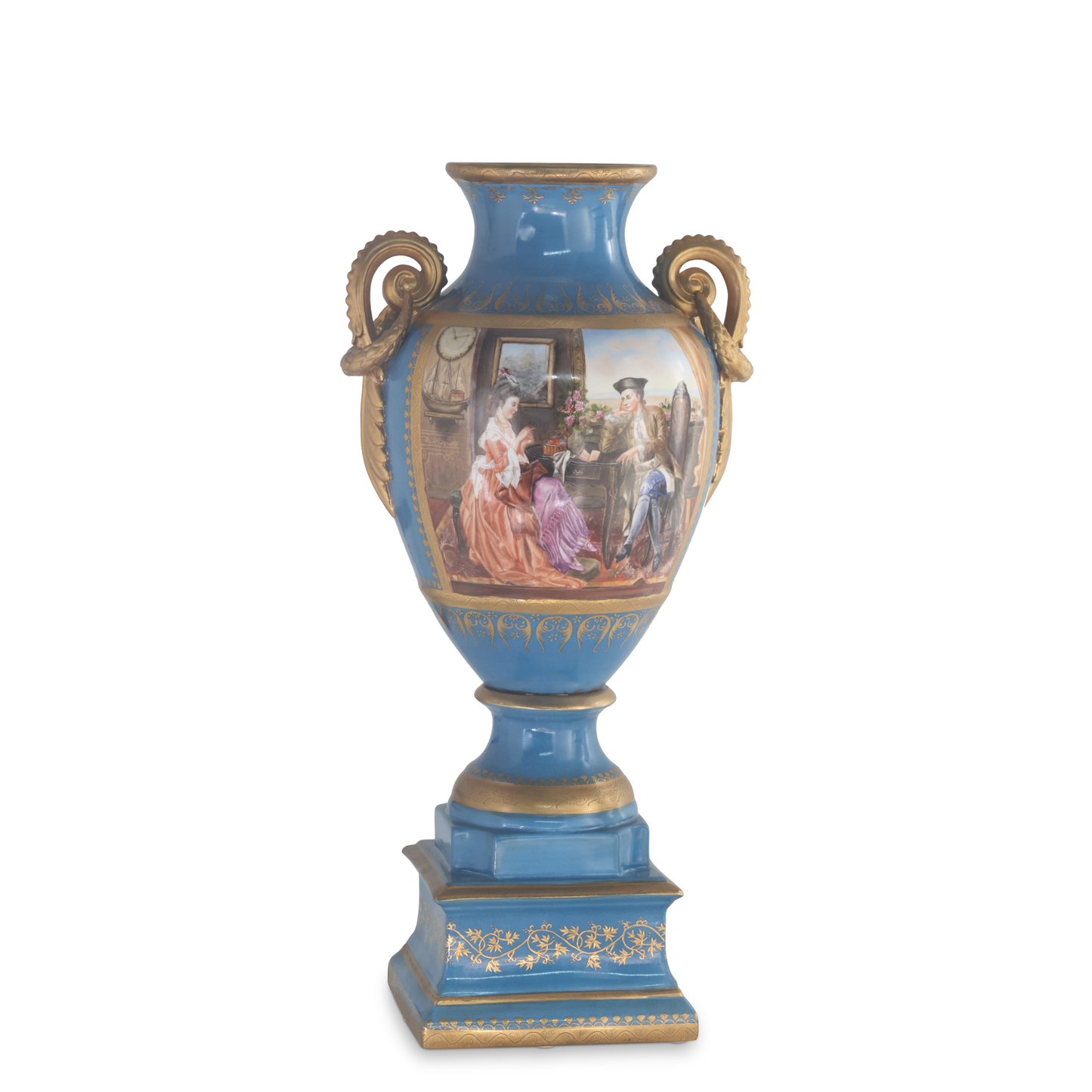 Teal Courtship Vase