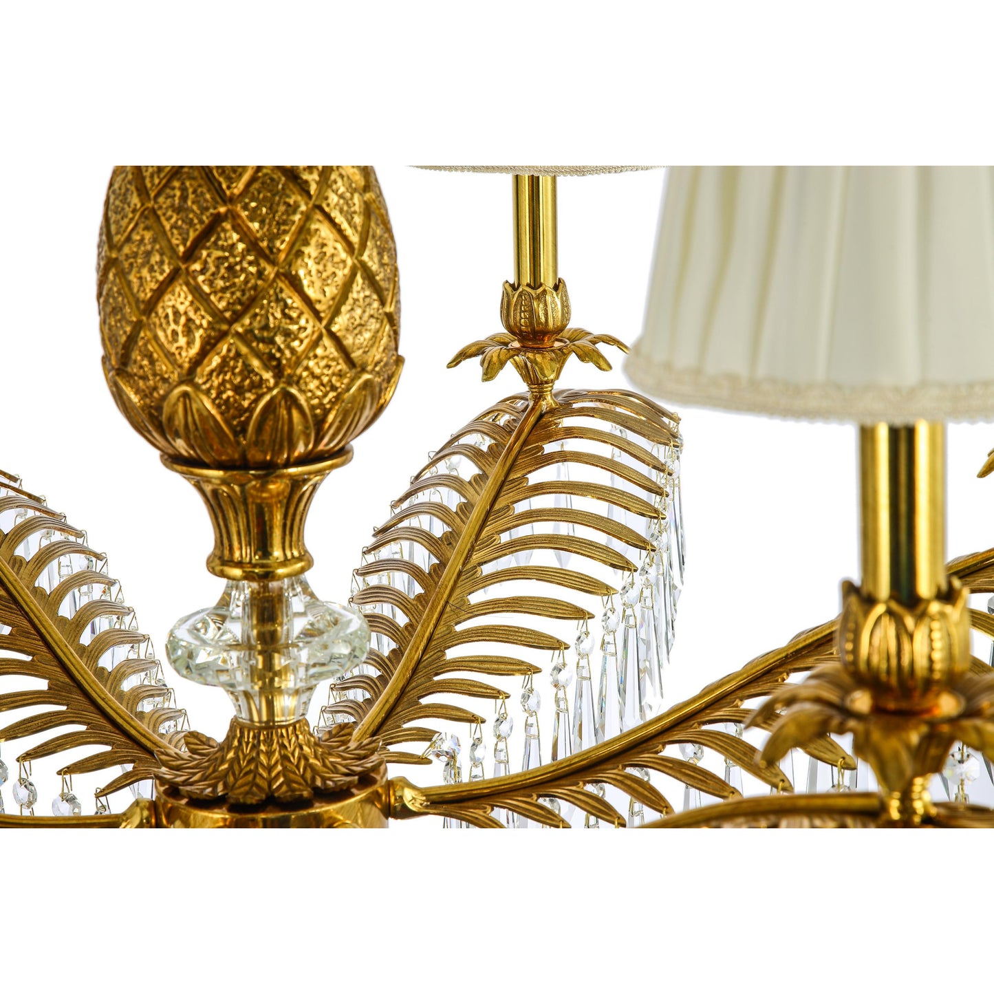DECOELEVEN ™ Art Deco Style Pineapple and Palm Branch Chandelier