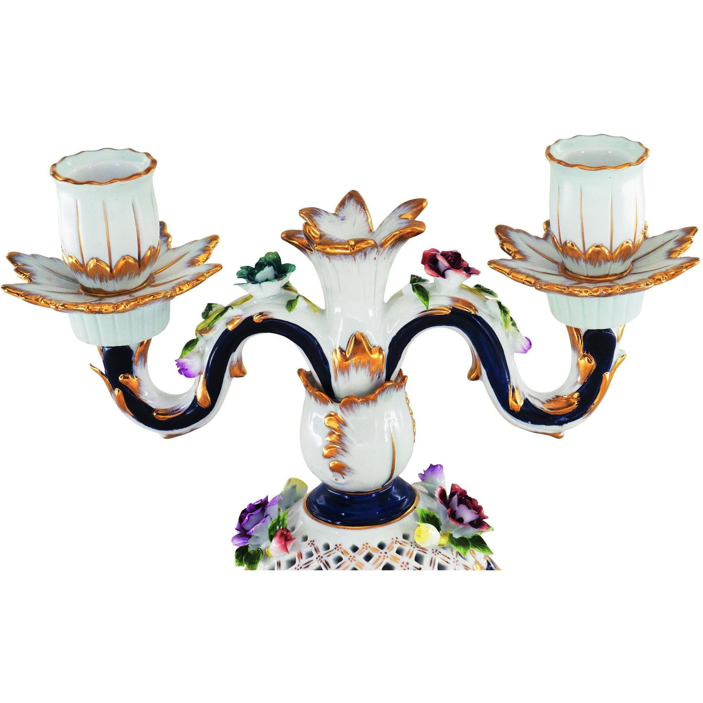 Hand-painted Porcelain Candle Holder