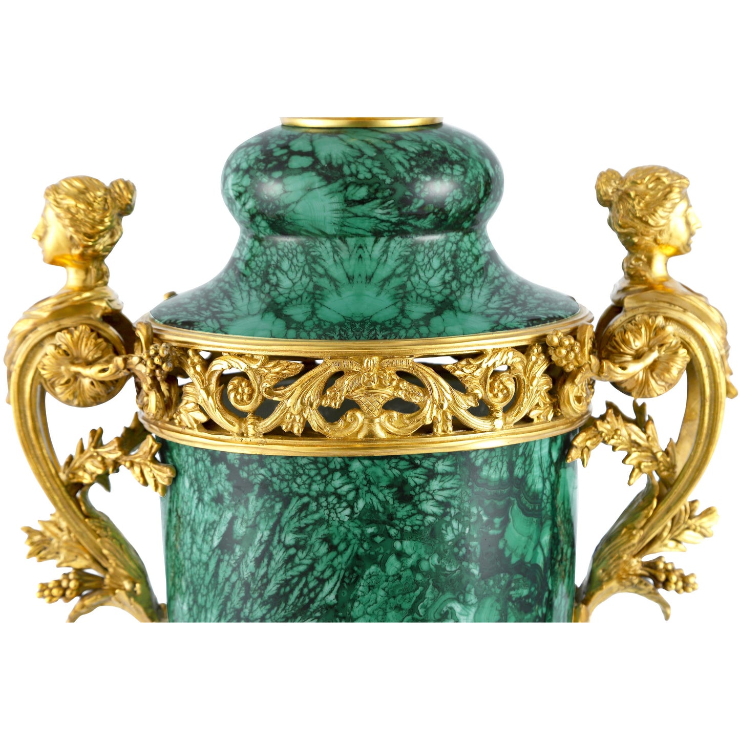 DECOELEVEN ™ Bronze and Porcelain Jar in Classic Green