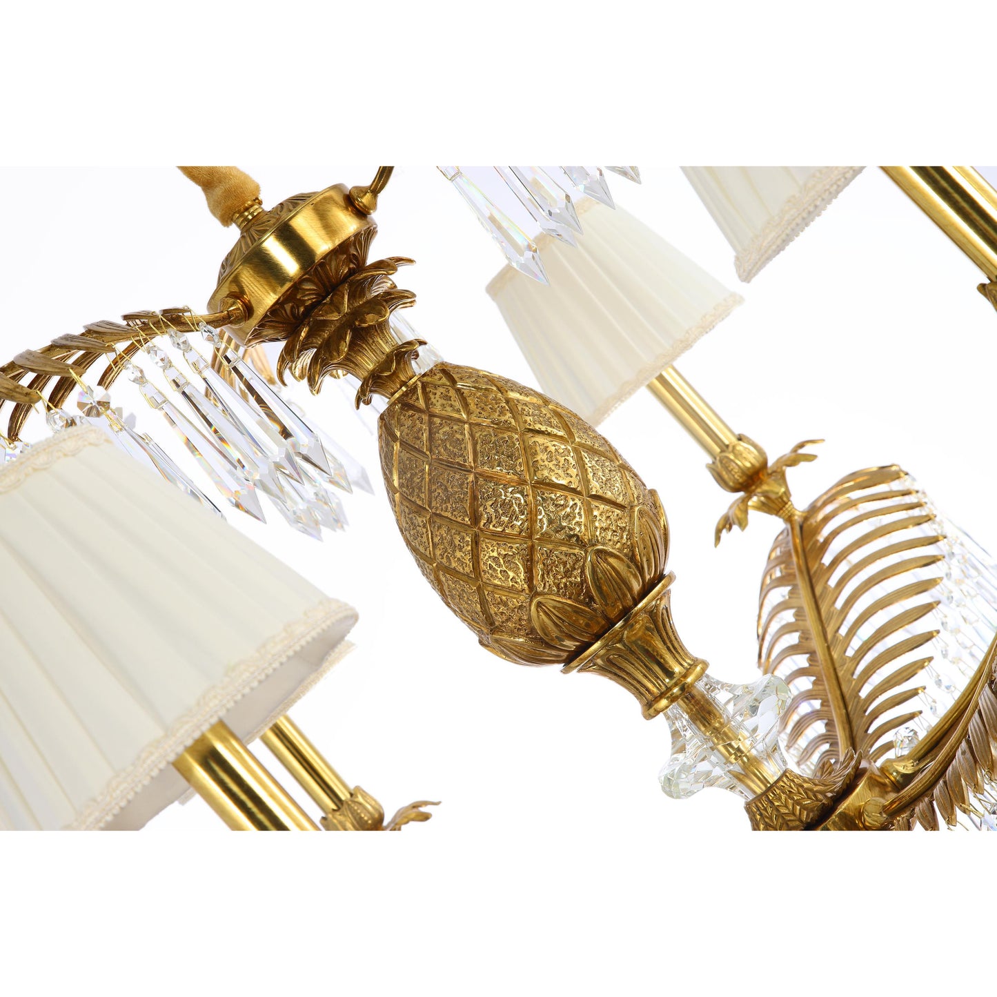 DECOELEVEN ™ Art Deco Style Pineapple and Palm Branch Chandelier