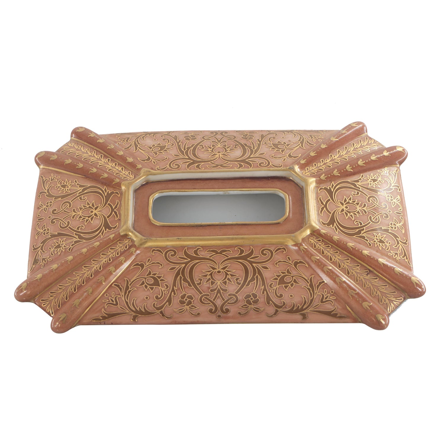 Hand-painted Baroque Style Porcelain Tissue Holder