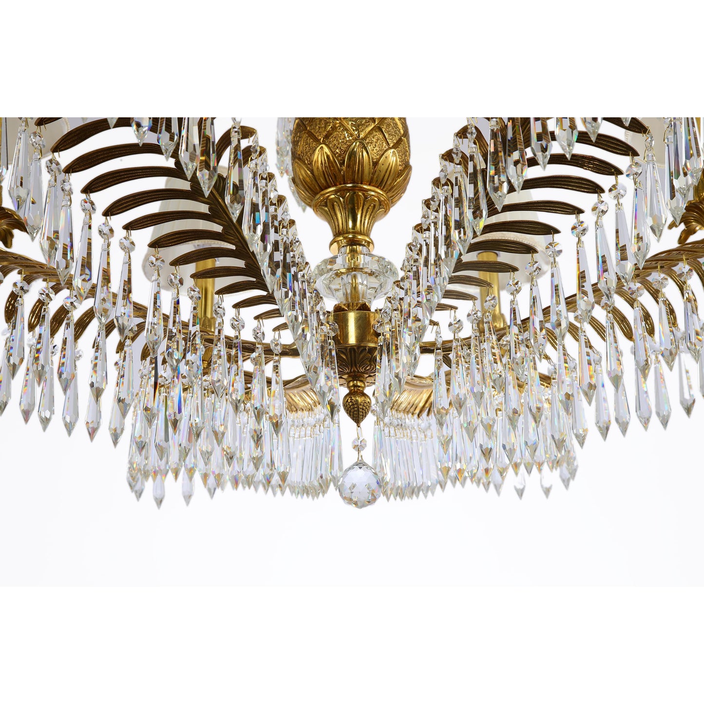 DECOELEVEN ™ Art Deco Style Pineapple and Palm Branch Chandelier