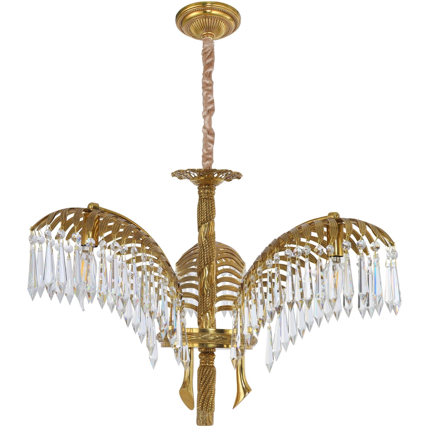 DECOELEVEN ™ Lámpara de araña de rama de palma estilo Art Deco