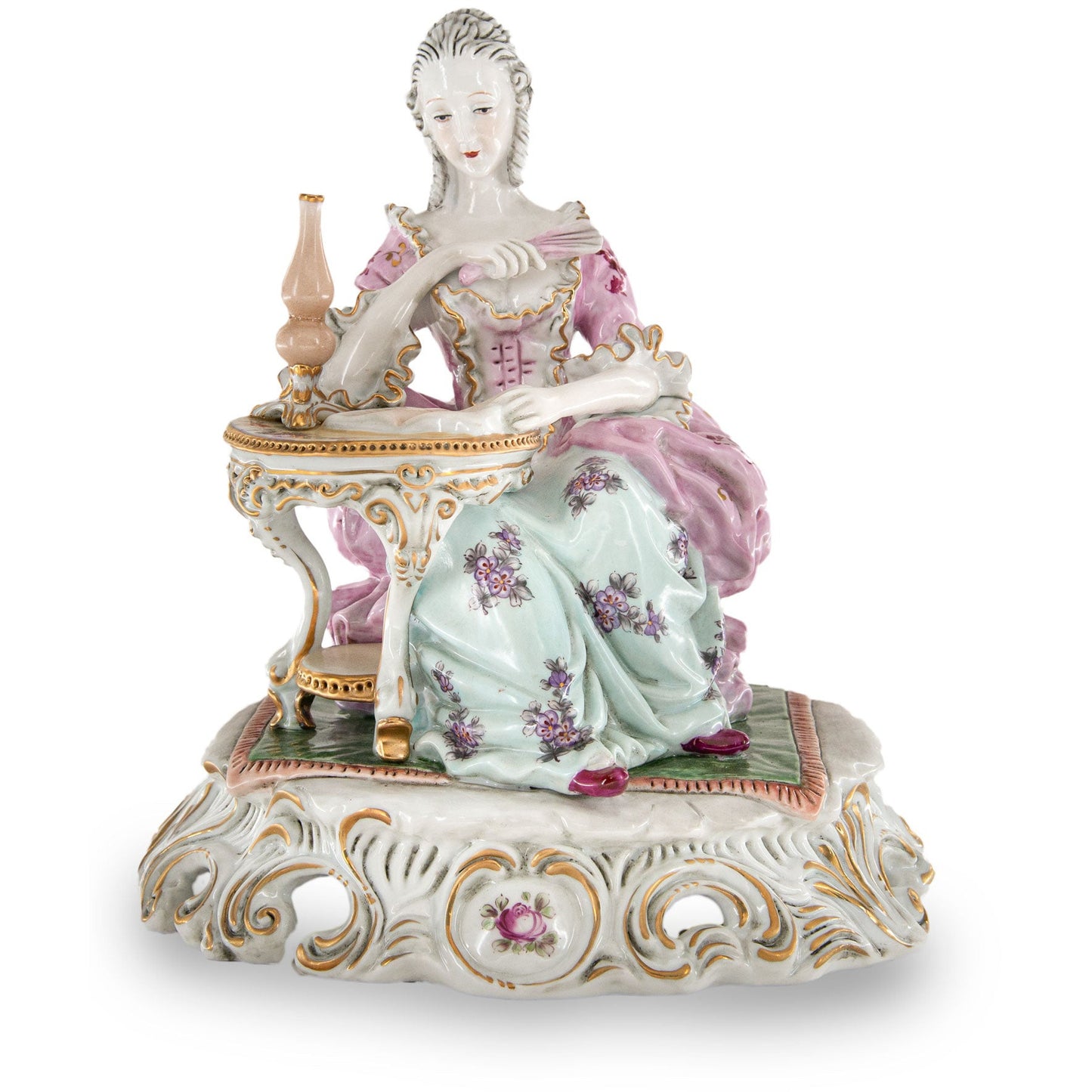 Lady Reading Porcelain Figurine