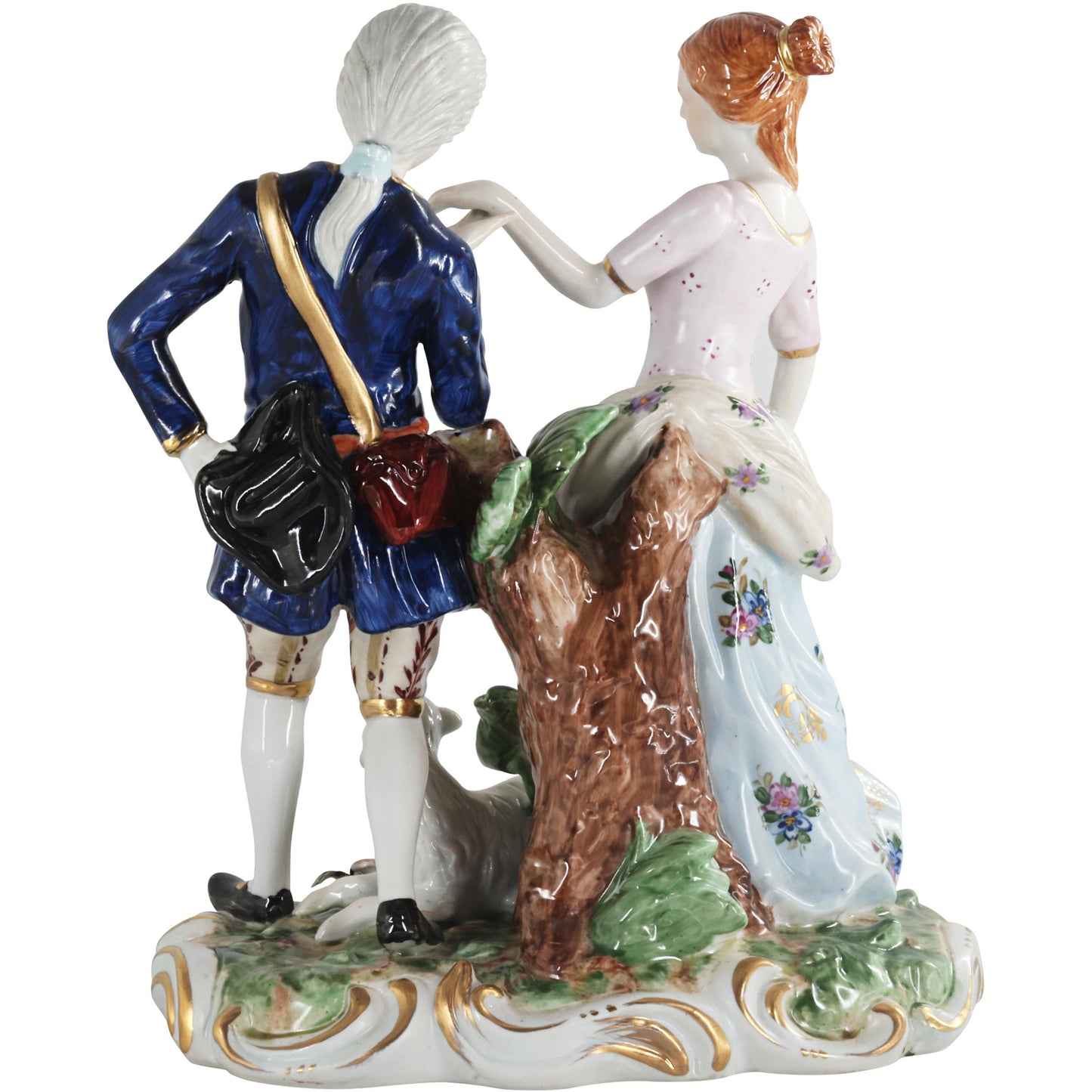 Courtship Hand-painted Porcelain Figurine