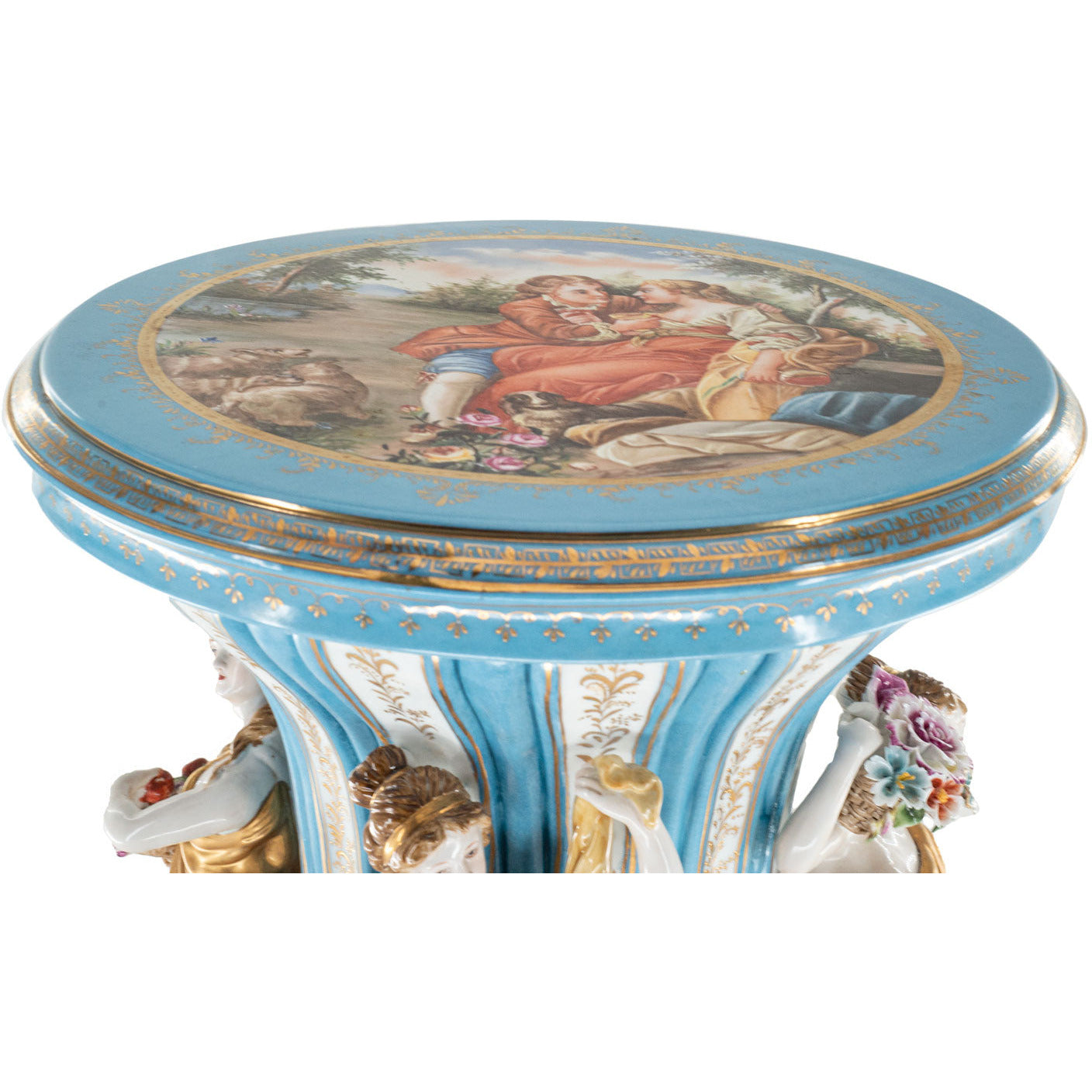Three Muses Hand-painted Porcelain Chair