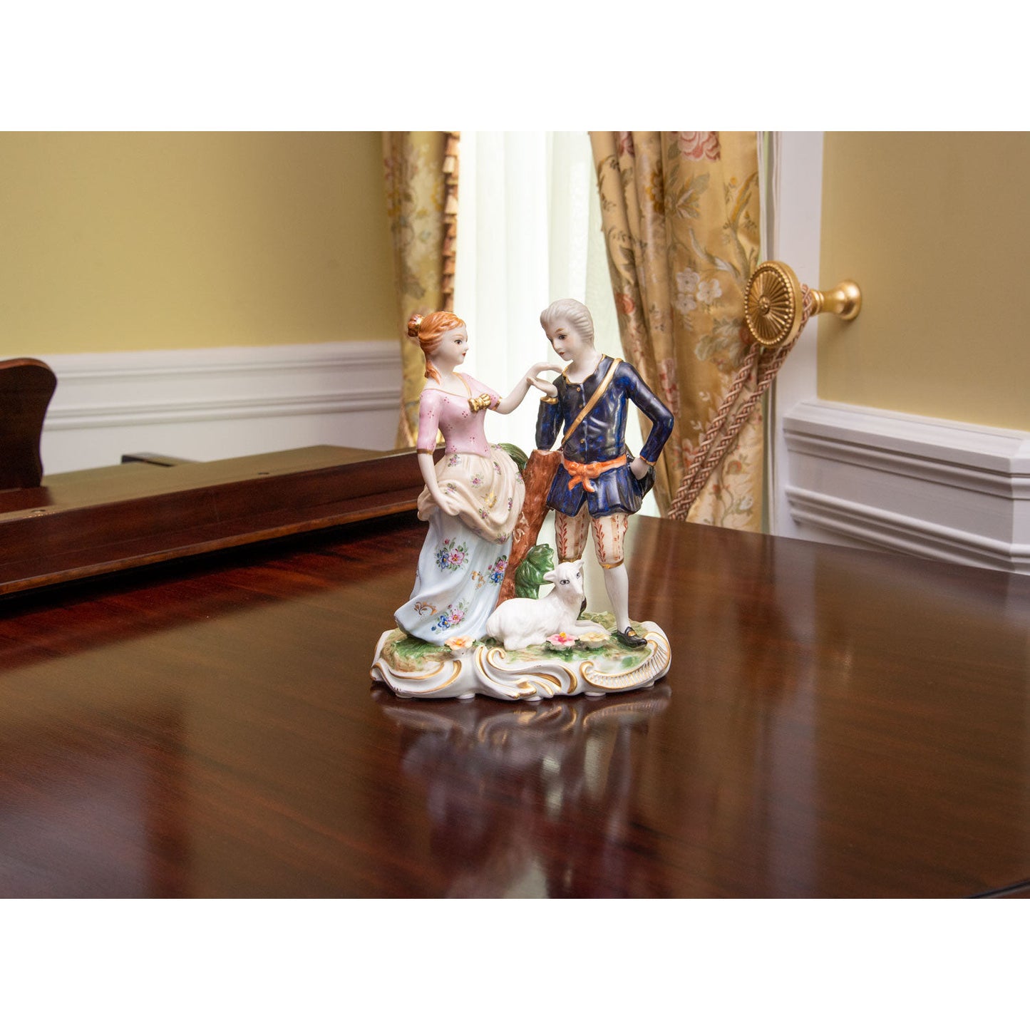 Courtship Hand-painted Porcelain Figurine