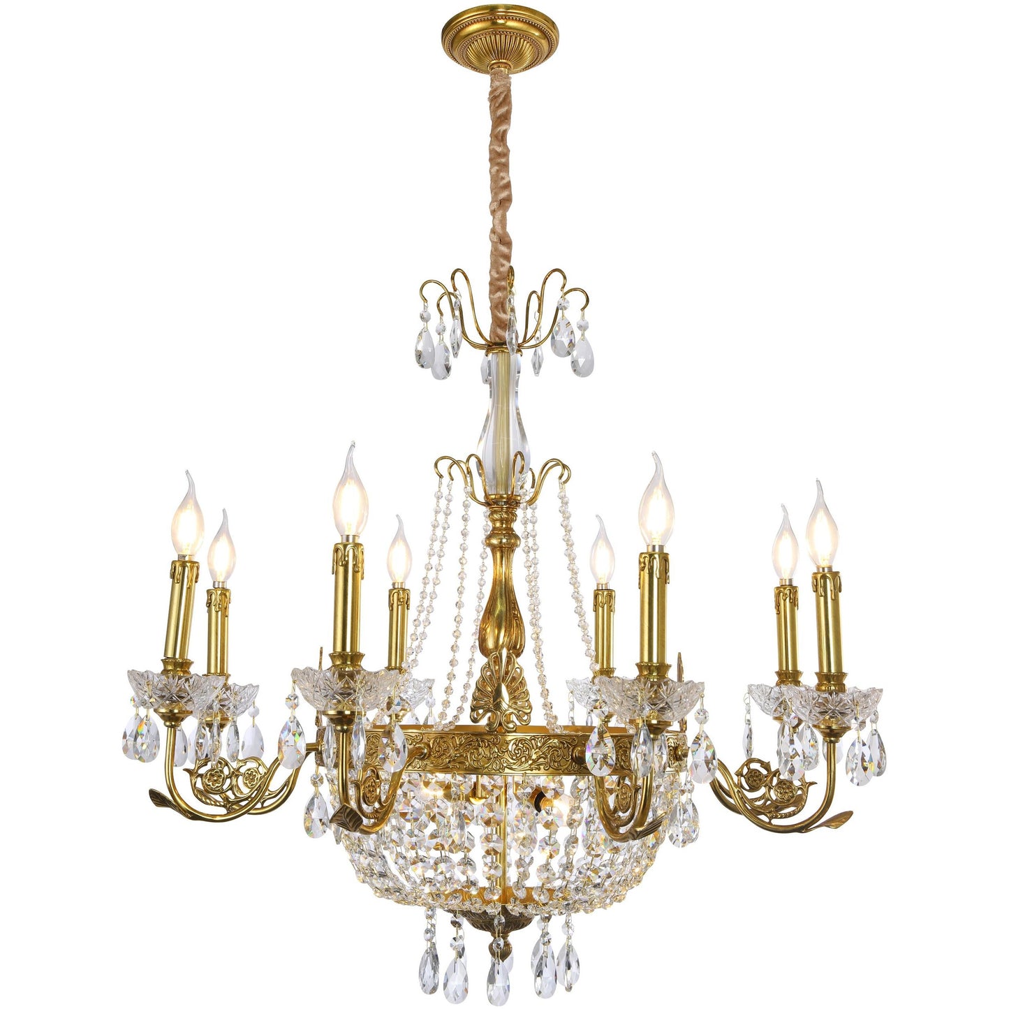 Empire Style Basket Chandelier