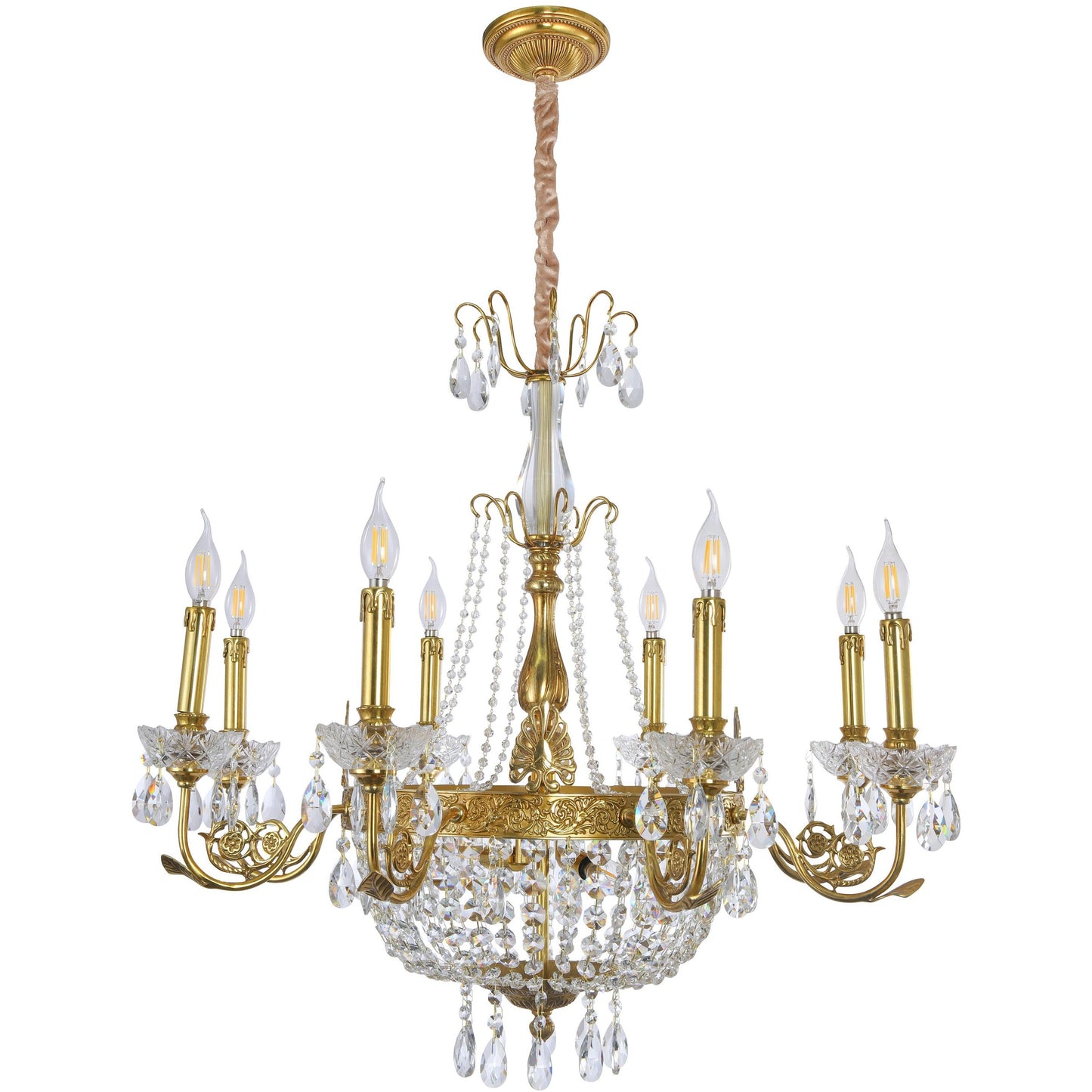 Empire Style Basket Chandelier