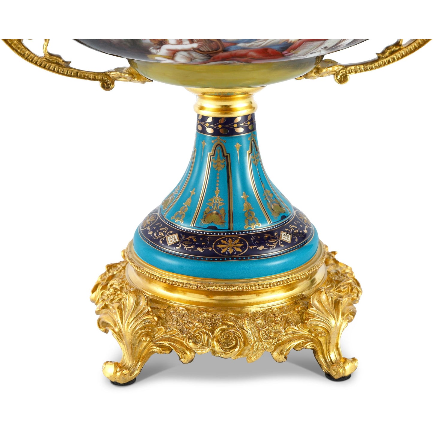 Tarro de Porcelana y Bronce Querubín DECOELEVEN™