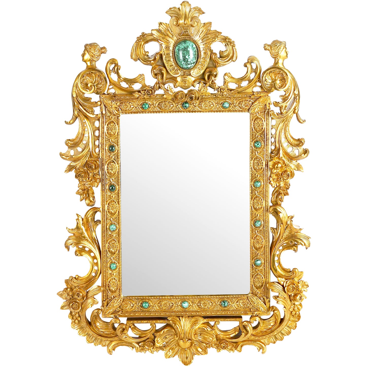 DECOELEVEN ™ Louis XV Style Bronze Mirror