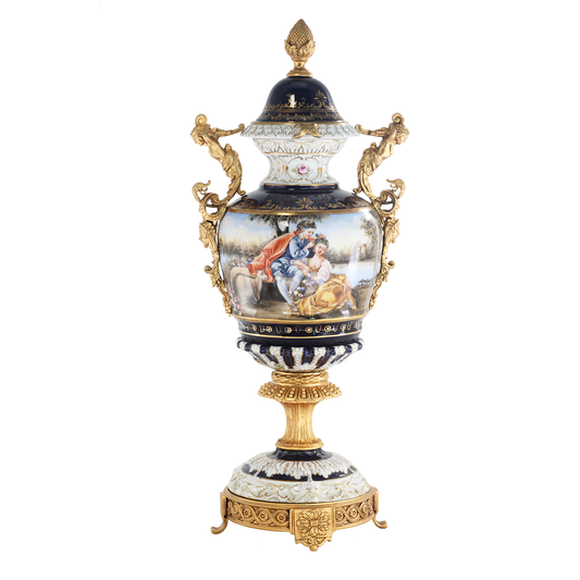 Detailed Ornate Porcelain Urn