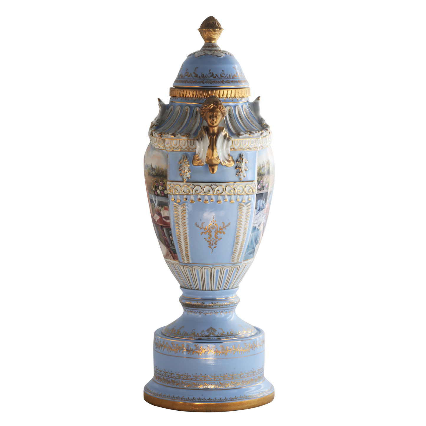 Gorgeous Louis XV Style Hand-painted Porcelain Vase