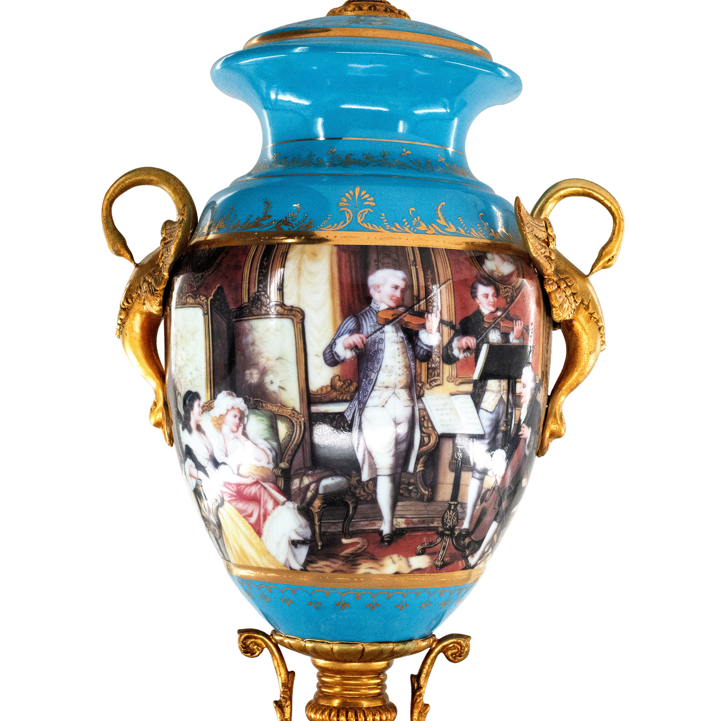 Baroque Motif Covered Jar