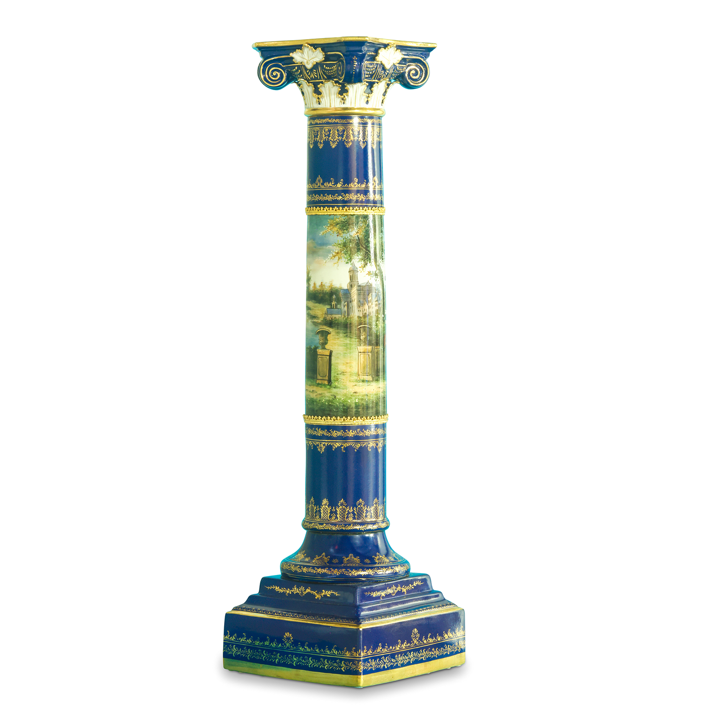 Porcelain Hand-Painted Pedestals