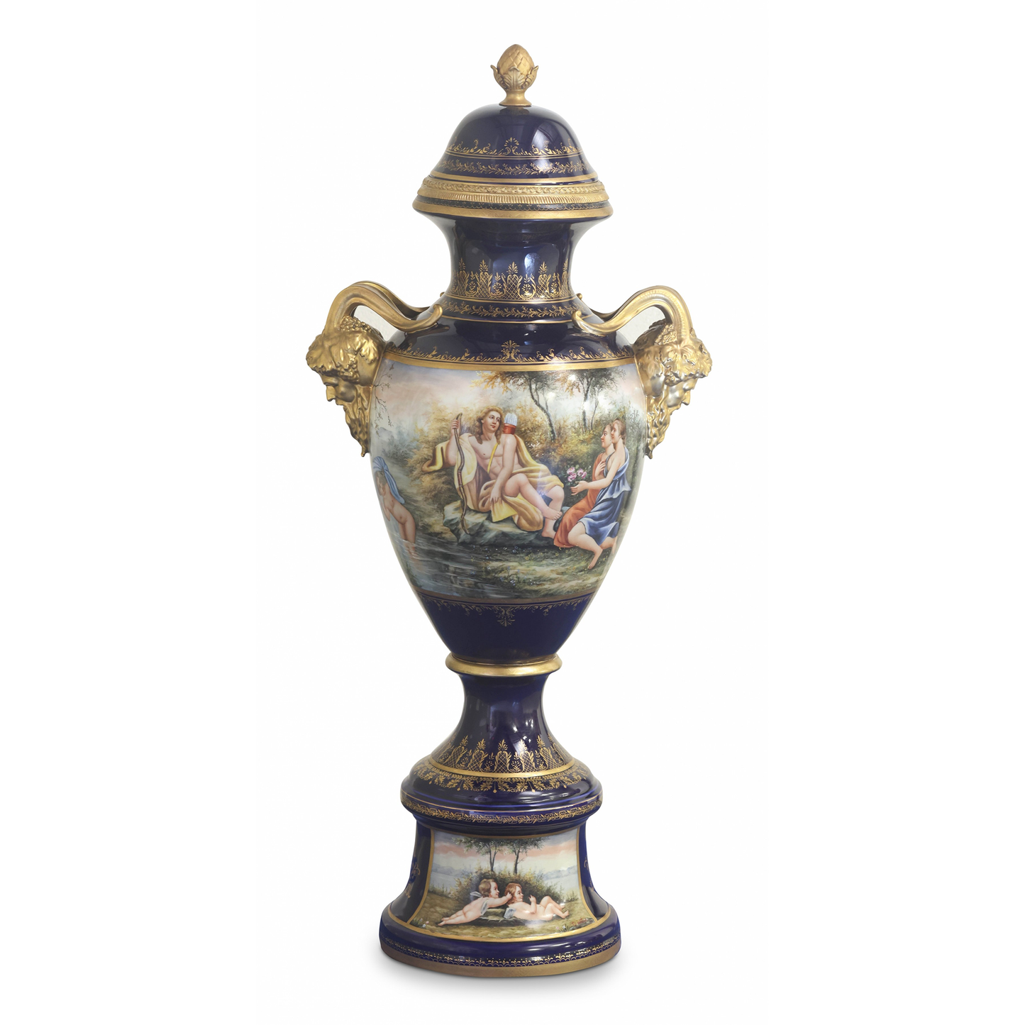 Mythological Hand-painted Porcelain Vase